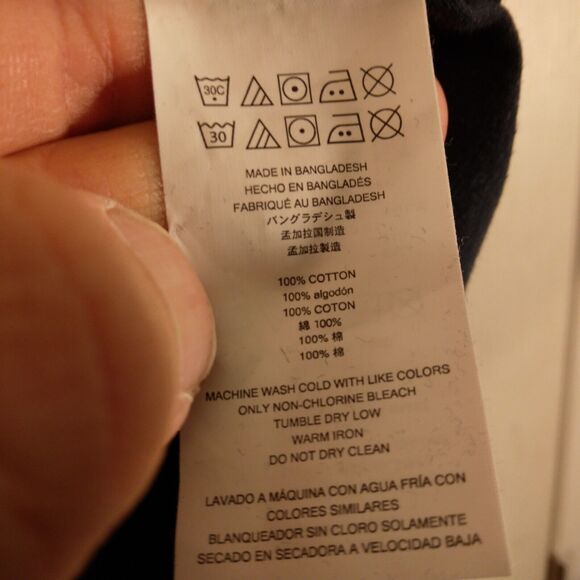 Michael Kors MK polo shirt mens L Large blue polka dot designer geometric - Picture 7 of 8